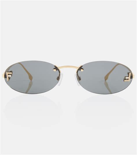 fendi first oval sunglasses|Fendi unisex sunglasses.